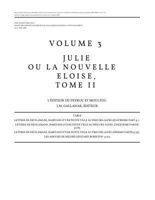 Couverture de Rousseau - Oeuvres 02 - Julie ou la nouvelle Éloise 2 (rousseauonline)